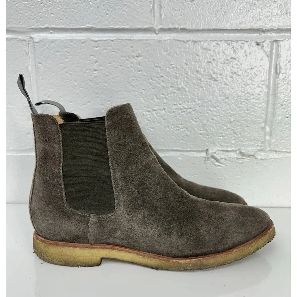New Republic Mark McNairy Suede Mens US 10 Sonoma Chelsea Boots Crepe Sole Brown